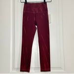 Lululemon NWT  | Wunder Train High Rise Crop 23" Red Leggings | Women's Size 2‎ Photo 3