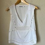 Pam & Gela White Pom Pom Tank Photo 1