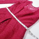 ML Monique Lhuillier Red Lace Fit & Flare Dress Size 6 Photo 6