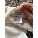 Alfani ‎ Women's white trimmed in black long sleeve blouse size Petite Medium Photo 6