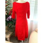 Anthropologie  Maeve Juliet Corseted Dress in Red Photo 8