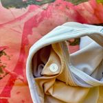 Lululemon sports bra white size 8 cream cross back mesh Photo 6