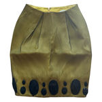 Zac Posen Chartreuse Embellished Pencil Skirt Size 0 Photo 0