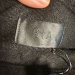 NWT RtA Black One Shoulder Athena Blouson Sleeve Knit Banded Hem Sweater Large Photo 3