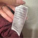 Free People Beach Women's Burgundy Long Sleeve Dress S Cover Up Woven Cotton Photo 6