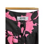 Moschino CheapandChic pink black floral A-line silk dress size Small Photo 2
