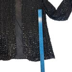 Sparkle & Shine Black Sequin Blazer Jacket Womens Evening Party Glam Size medium Photo 9