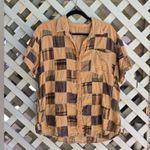 Free People Charleston Madras Check Button Up Shirt Photo 4