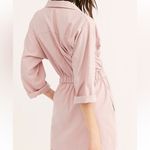 Free People | Hazel Pink Shirt Dress 100% Cotton Blend XS Photo 1