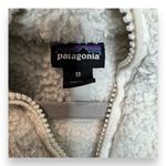Patagonia  Las Gatos Women Size M Cream White Fur 1/4 Zip Sherpa Pullover Photo 4
