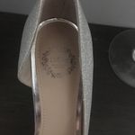 I. Miller 4/$25  Silver Peep Toe Heels size 7 Photo 6