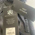 Rock & Republic Rock‎ & Republic Gunshow Vest Women's Size XS Black Denim Studs Biker Punk NWT Photo 12