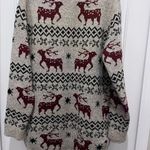 Reindeer Tunic Sweater Sz L EUC Adorable perfect for holidays Tan Size L Photo 2