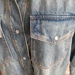 H&M  Blue Oversized Jean Shirt Jacket Denim XXS oversized fit Photo 2