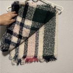 Cozy Plaid Knit Large Scarf by Hourglass Pink Photo 5
