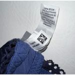 Aerie  Womens Padded Bra Size 32B Navy Blue Lace Strappy Photo 4