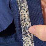 Lilly Pulitzer Vena stretch shift halter mini dress true navy gold trim size 0 Photo 12