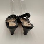 Marc Jacobs  Black White Circle Leather Slingback Black Pointed Pumps Size 39.5 Photo 3