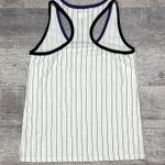 5th & Ocean Colorado Rockies Racerback Tank Top Juniors M White Cotton MLB Photo 4