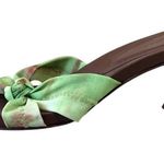 Donald Pliner Cactus Tie Dye Leather Sandal Shoe Double Mesh Elastic $210 Sz 8 Green Photo 1