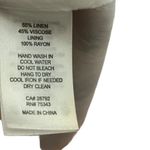 House of Harlow Palm Leaf Midi Dress Women’s Size Medium Linen Vacation Pink Photo 7