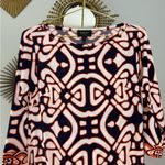 Laundry by Design  Long Sleeve Dress in Navy and Orange Photo 1