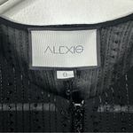 Alexis NEW  Rochelle Robe Black Beaded Semi-Sheer Midi Dress Women's Size Small Photo 5