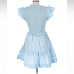 Sea New York Light Blue Ruffle Mini Dress Size 12 Photo 1