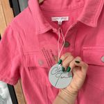 VICI Wester fringe Romper NWT denim barbie pink rhinestones buttons playsuit utility Photo 4