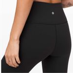 Lululemon  Women's Size 2 Wunder Under High Rise Leggings Solid Black Full Length Photo 8