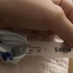 SheIn White and Blue Butterfly Print Intimate Set Photo 1