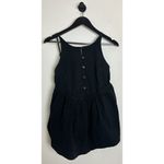 Free People  Tabea Babydoll Tank in Black Size Small Photo 2