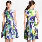 Kate Spade EUC Carissa Fit & Flare Collared Watercolor Sleeveless Dress Photo 14