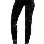 We Are HAH I can xxxplain Pants Legging Velvet Lace Black Hi Waist Size XS - NWT Photo 2