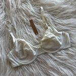 SKIMS Cotton Jersey T-shirt Bra Bone Size 34D Photo 1