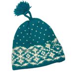 VINTAGE 90s TOP NOTCH KNITS 100% Wool Beanie Blue Photo 2