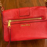 Miu Miu red madras leather crossbody bag Photo 8