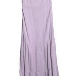 Mango MNG Lilac Gauzy Tiered Maxi Dress Size 2 Photo 2