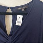 Lane Bryant Ruched V-Neck Hacci Jumpsuit NEW Size 18/20 Navy Blue Photo 5