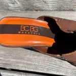 BCBGMAXAZRIA Falchi by Carlos Falchi “Lana” brown leather loafers 8.5 Photo 7