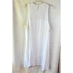 Darlin White Sleeveless Dress/Beach Coverup NO SIZE TAG see measurements Boho Photo 2