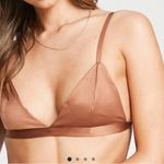 Urban Outfitters Collusion satin bralette in brown mocha mauve UK size 4 Photo 1