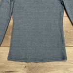 Michael Stars  Long Sleeve Blue Shimmer‎ Top One Size Photo 3