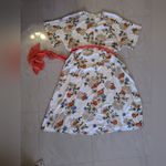 Unique Vintage  white/ multicolor  floral dress, plus size 5X lightweight Photo 11