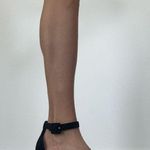 City Classified Women’s Size 10 Black Suede Strappy Heeled Sandals Photo 7