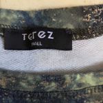 Terez Fantasy Forest Green Tie-Dye Long Sleeve Sweatshirt Photo 4