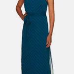 Isaac Mizrahi  live  Chevron print Maxi in blue and green size 10 women's Photo 1