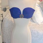 Bikini Swimsuit Top Royal Blue Fits Womens M Size M Photo 6