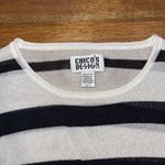 Chico's  Striped Lightweight Sweater Sz 0   Photo 3