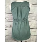 Apostrophe  Women's Small Tank Top Green Lace V-Neck‎ Stretch Double Layer Photo 3